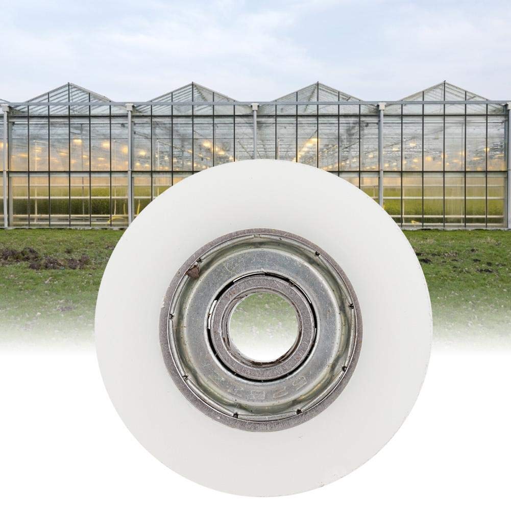 30mm Greenhouse Door Wheels Replacement Kit - Easy Push & Pull Plastic Wheels for Elite Greenhouse & Storage Room | Durable & Smooth Rolling for Greenhouse Doors & Storage Sheds