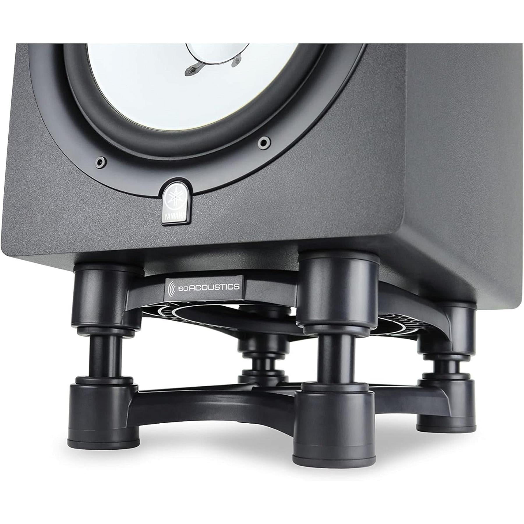 IsoAcoustics ISO 200 Speaker Isolation Stands - Premium Studio Monitor Isolation Pads for Large Speakers, Reduce Vibrations & Improve Sound Clarity - Perfect for Home Studios, Recording Studios & Audiophile Setups
