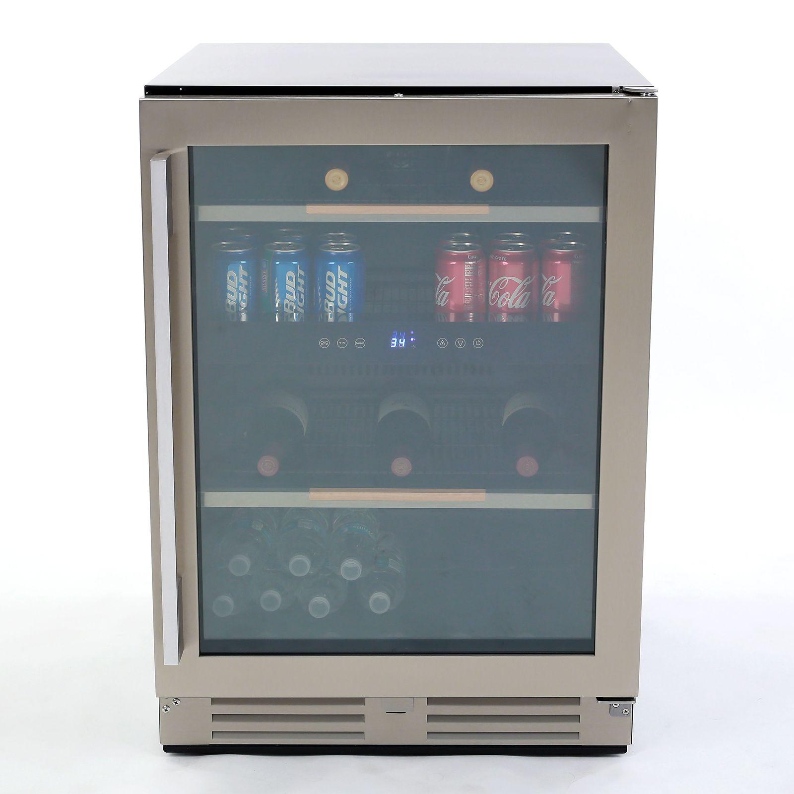 Avanti ARFSE55R3S 125 Can Elite Series Beverage Center - Compact Refrigerator for Soda, Beer & Energy Drinks - Perfect for Home Bar, Office, or Man Cave