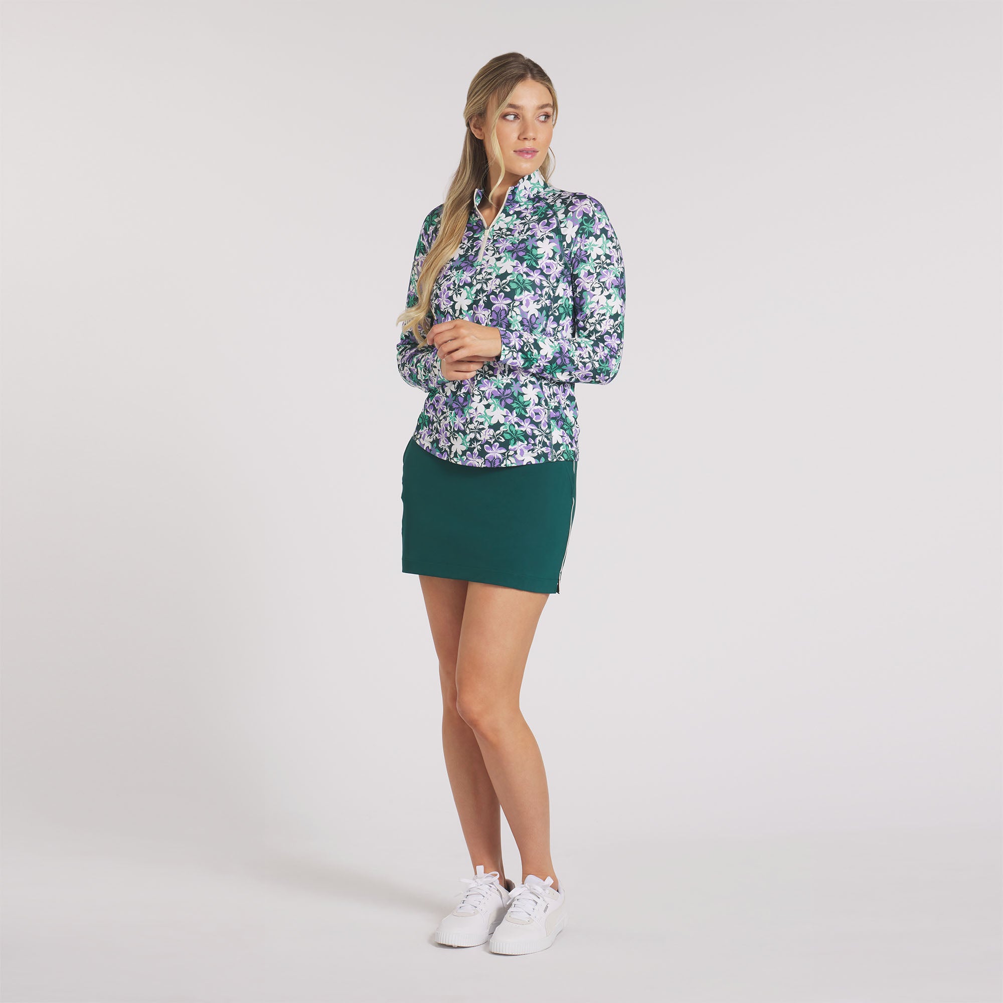 YouV Lillie Women's 1/4 Zip Golf Pullover - Lightweight & Breathable Performance Top for Golfing, Running & Outdoor Activities