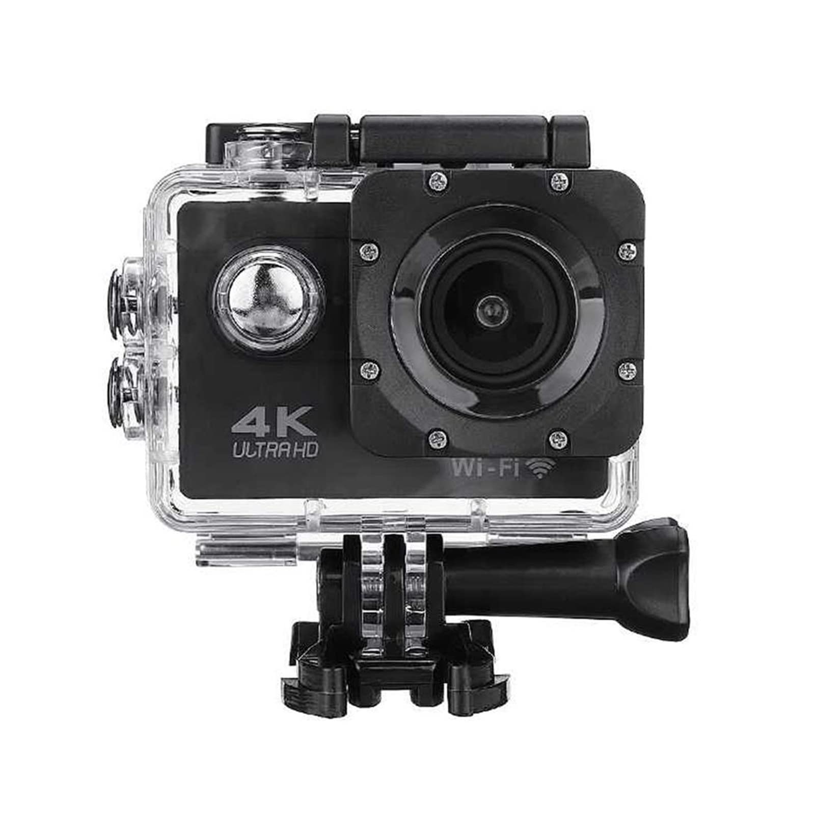 4K Ultra HD Action Camera - 1080P 30m Waterproof Sports Camera with 170° Wide Angle Lens, 2.0 Inch LCD Screen & Night Vision - Perfect for Diving, Skiing, Cycling and Outdoor Adventures (Roze)