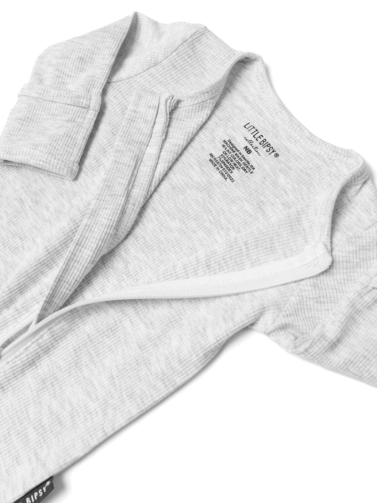 Stylish Ribbed 2-Way Zip Romper in Grey - Perfect for Casual Outings & Lounge Wear | Women's Fashion Jumpsuit