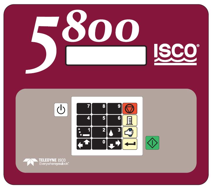 5800 Sampler Control Panel Label - Replacement Part for Easy Identification & Organization | Perfect for Lab Equipment Maintenance & Inventory Management