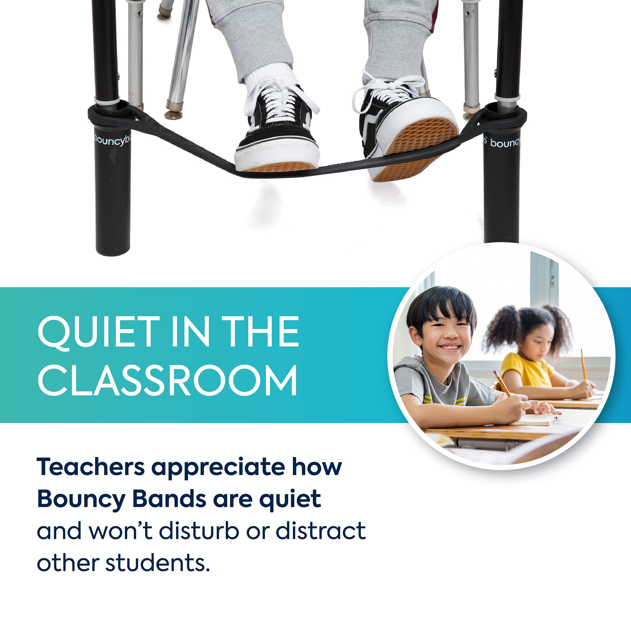 Bouncy Bands for School Desks - ADHD & Focus Aid for Kids