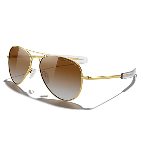 23k Gold Frame/Brown Gradient Polarized Lens