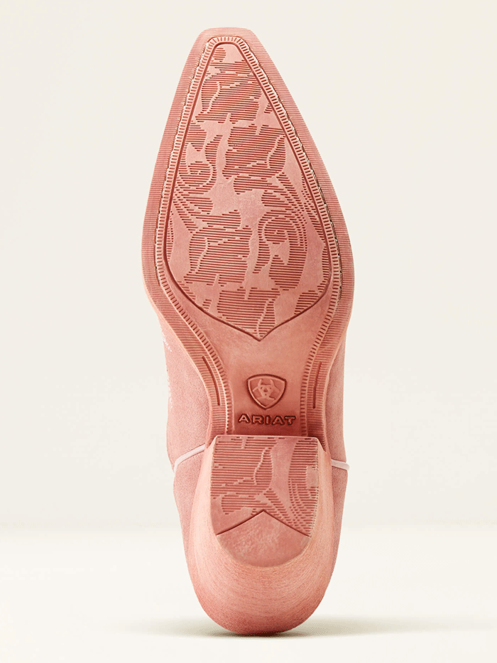 Ariat Women's Chandler Western Boot in Carnation Pink Suede - Perfect for Country Dancing, Rodeos & Western Fashion Outfits
