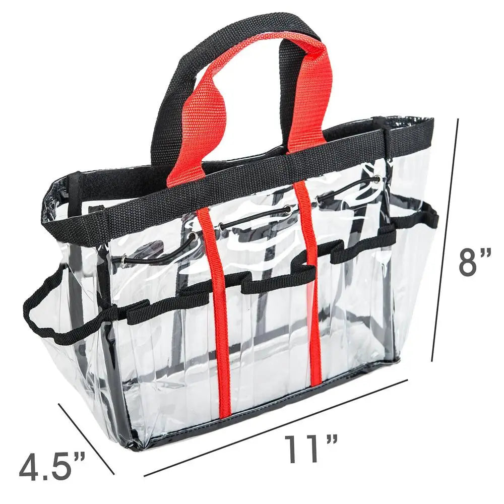 SHANY Travel Makeup Bag with 9 Compartments - 13 x 8.75 x 2.5 Inches - Waterproof Cosmetic Organizer for Women - Perfect for Travel, Gym, and Daily Essentials Storage