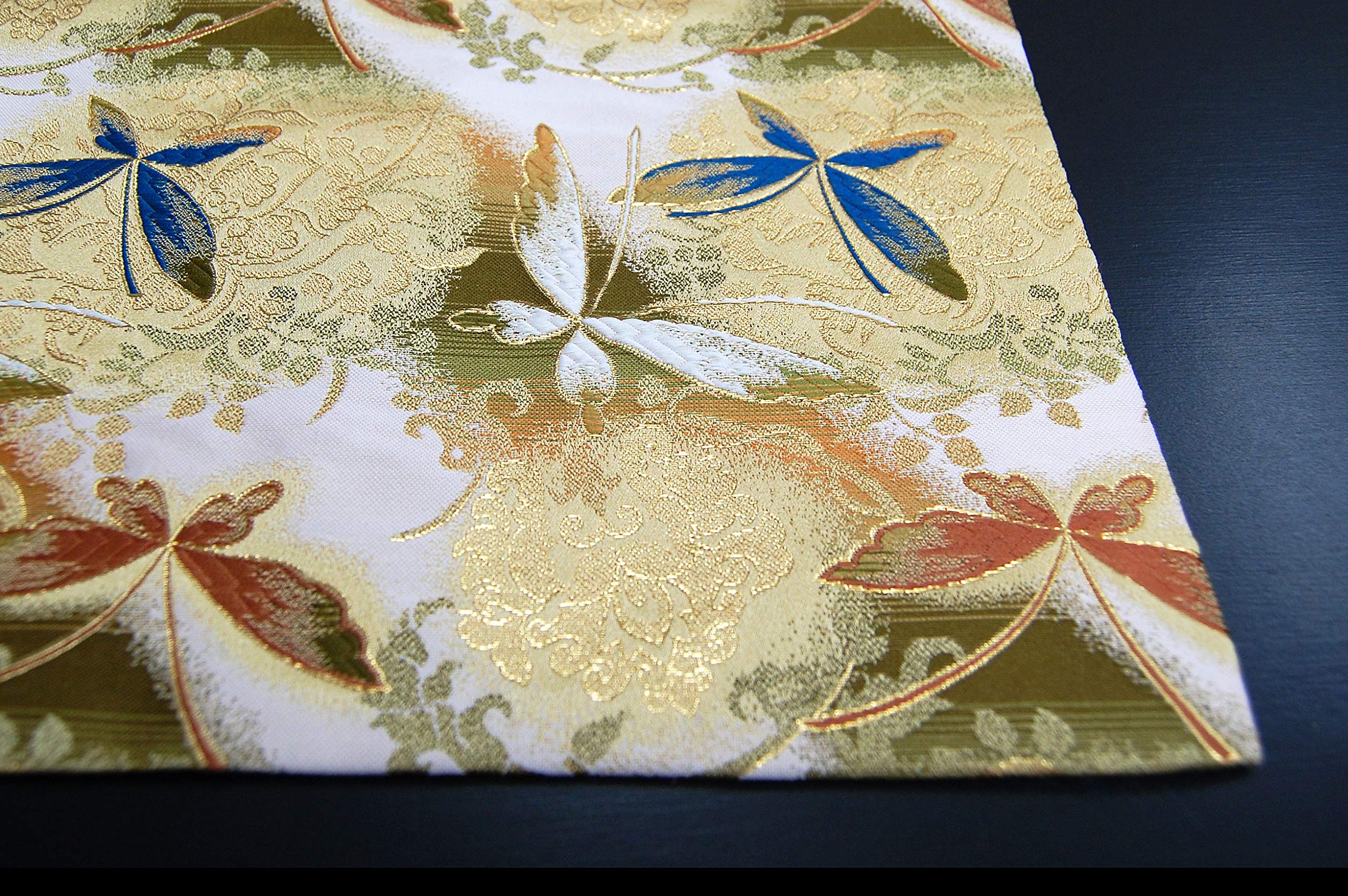 Premium Japanese Style Tea Mat - SHINSENDO Butterfly Design (Set of 2) for Tea Ceremony, Home Decor & Zen Meditation Space