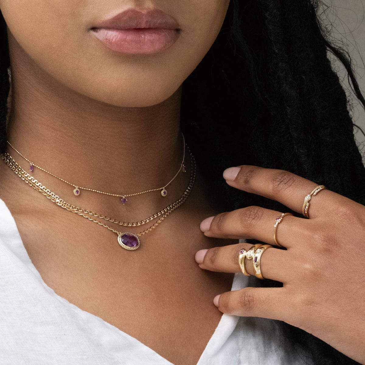 Sicily Chain Necklace - Dainty Gold & Silver Layered Necklace for Women, Trendy Minimalist Jewelry Gift for Her - Perfect for Everyday Wear, Date Nights & Special Occasions