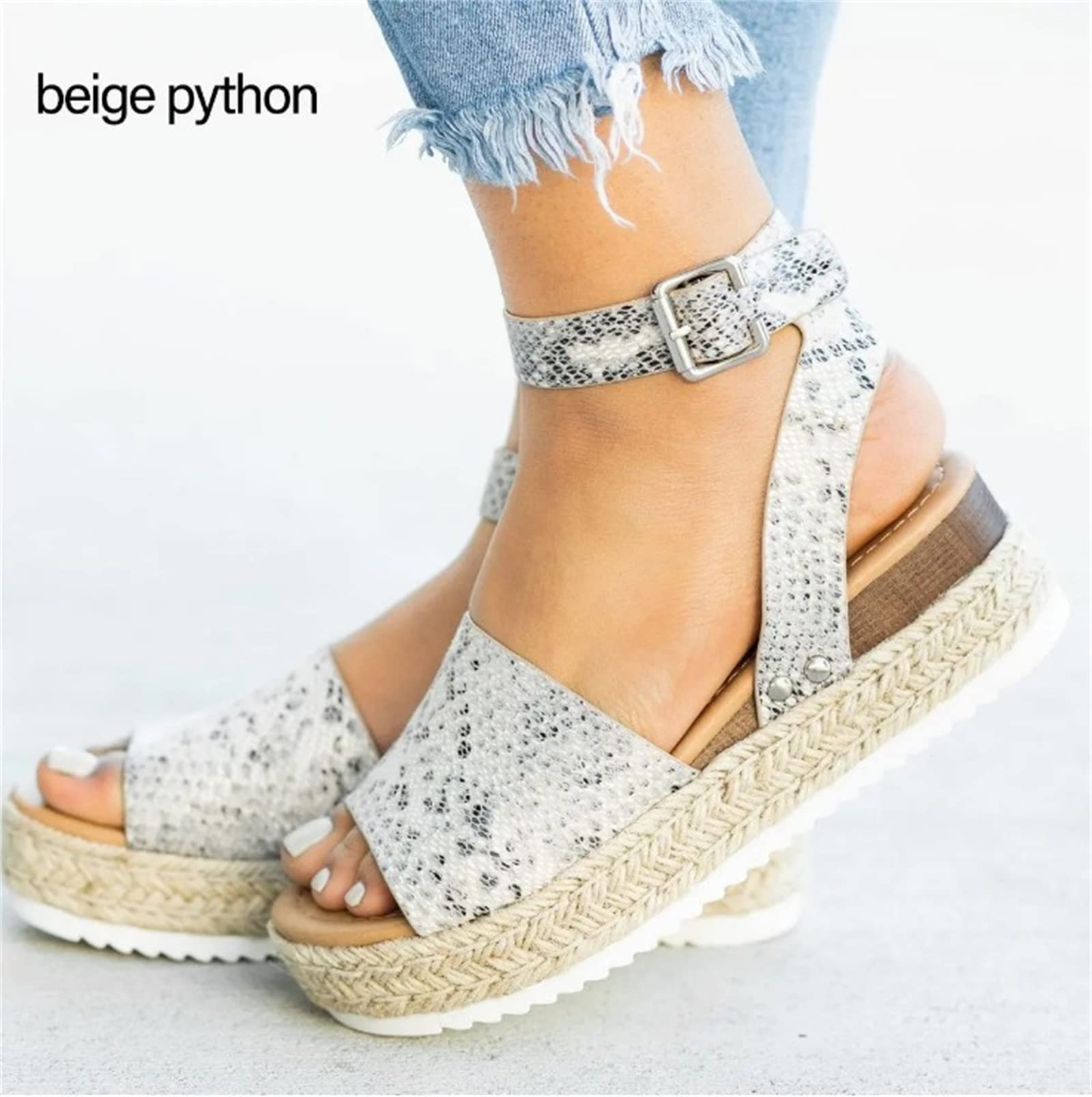 Women's Wedge Sandals with Ankle Strap - Comfortable Open Toe Platform Sandals for Casual, Dressy & Beach Wear | Summer Shoes for Women