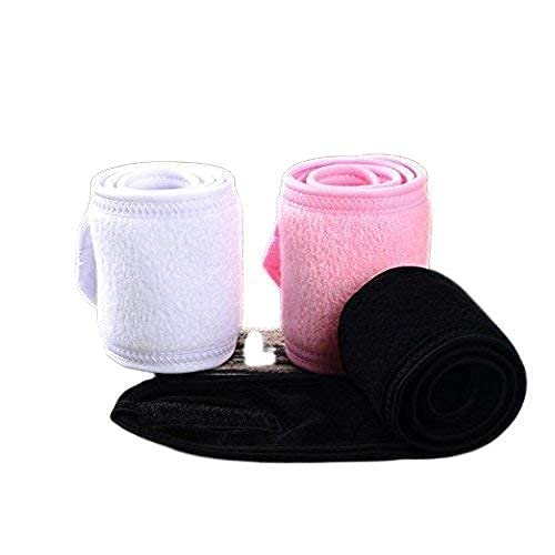 APOEM Adjustable Cotton Facial Headbands for Women & Men - Soft Stretchable Headband Set of 2 (Multicolor) - Perfect for Skincare, Hair Styling, Makeup & Spa