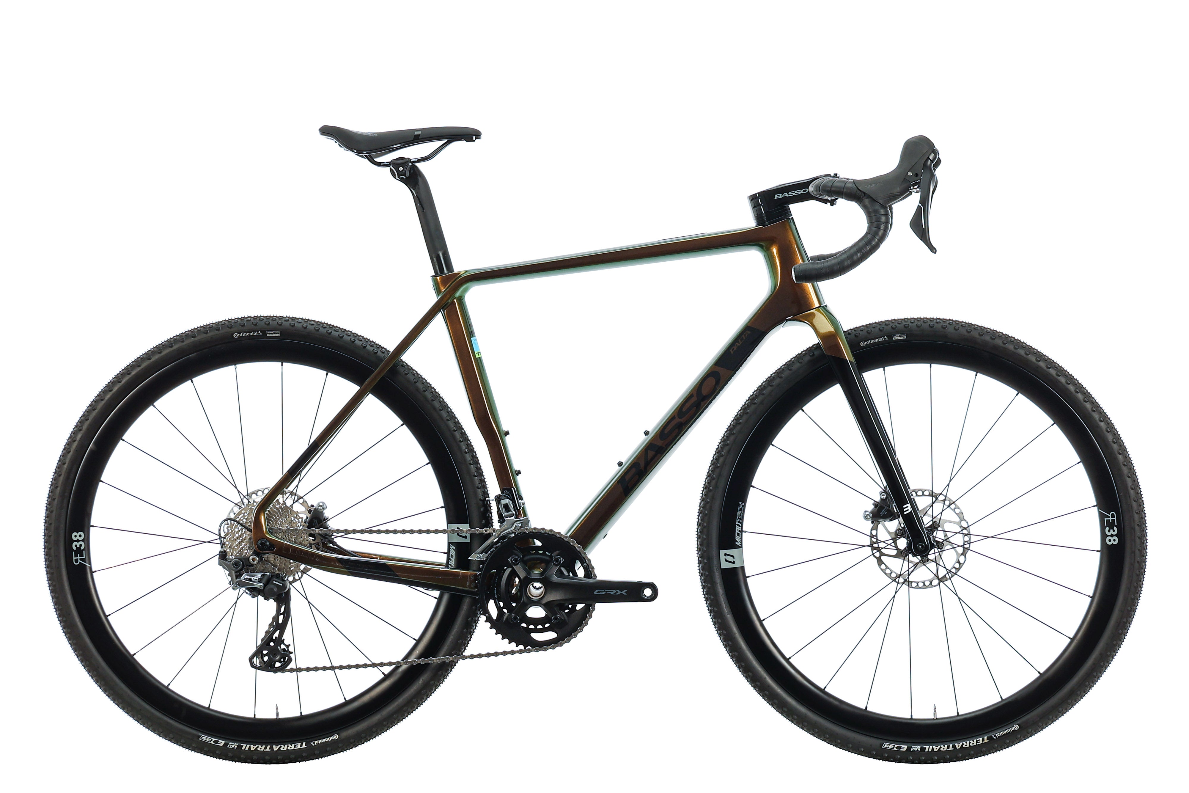 Basso Palta Gravel Bike 2023 - Medium Size, Lightweight Carbon Frame, All-Terrain Adventure & Commuting Bike for Men & Women