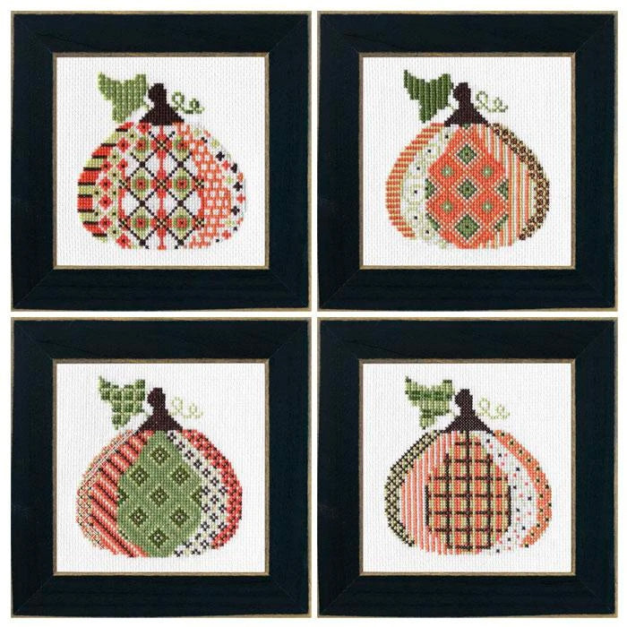 Pumpkin Cross Stitch Kit with Beautiful Patterns - DIY Embroidery Kit for Fall Decor, Halloween Crafts & Home Decorating