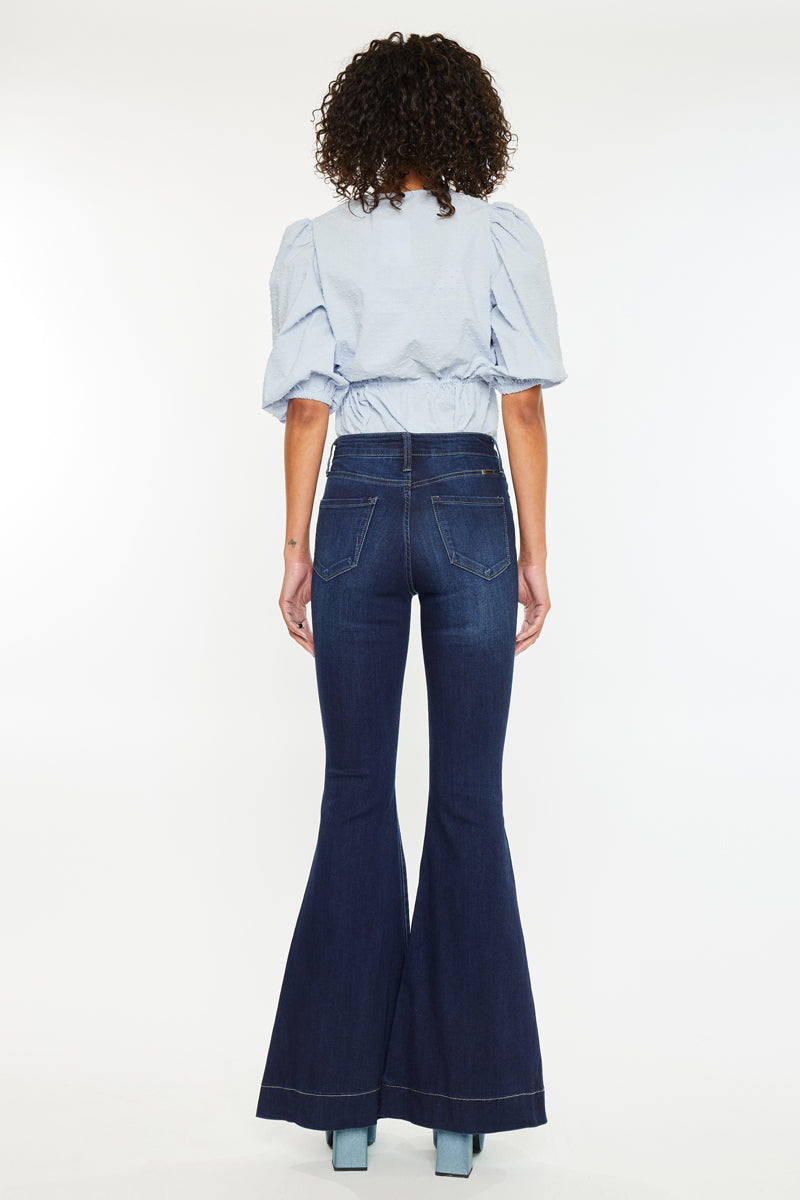 Braelynn Essentials High Rise Super Flare Jeans for Women - Stretchy Denim Pants with Comfortable Fit | Perfect for Casual Outings, Date Nights & Office Wear