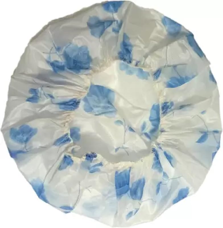 ATABZ 5-Pack Waterproof Shower Caps for Women & Men - Reusable Bath Hair Protector for Swimming, Spa, and Travel