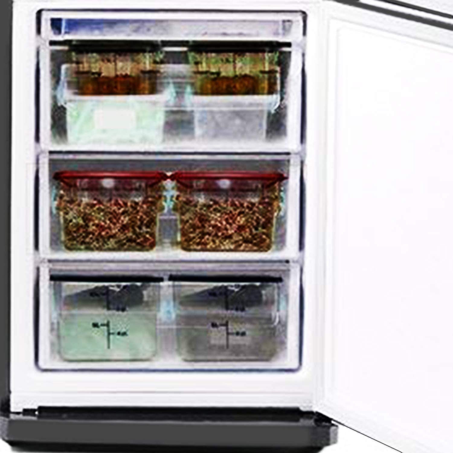 Tiger Chef 2 Quart Clear Square Polycarbonate Food Storage Containers with Green Lids - Commercial Grade, BPA-Free, Microwave & Dishwasher Safe - Perfect for Meal Prep, Leftovers, and Restaurant Use
