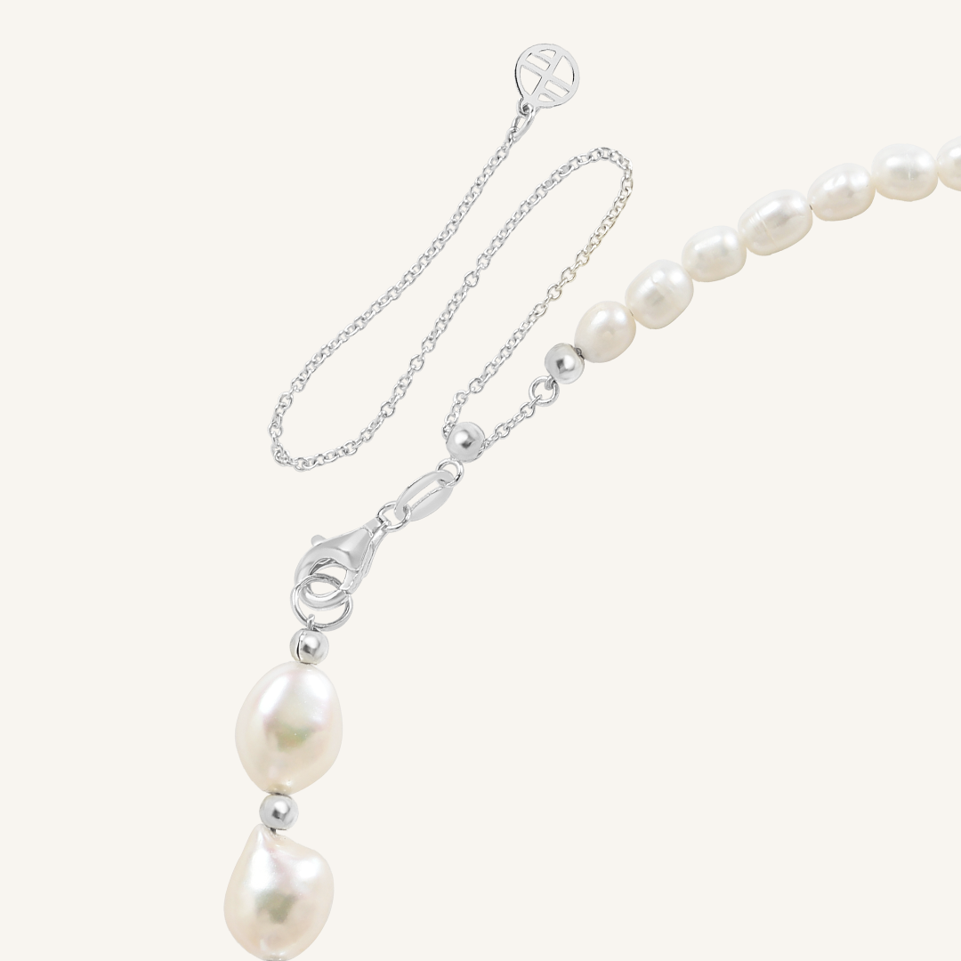 Elegant Fusion Pearl Necklace for Women - Timeless Classic Jewelry Gift for Weddings, Parties & Special Occasions