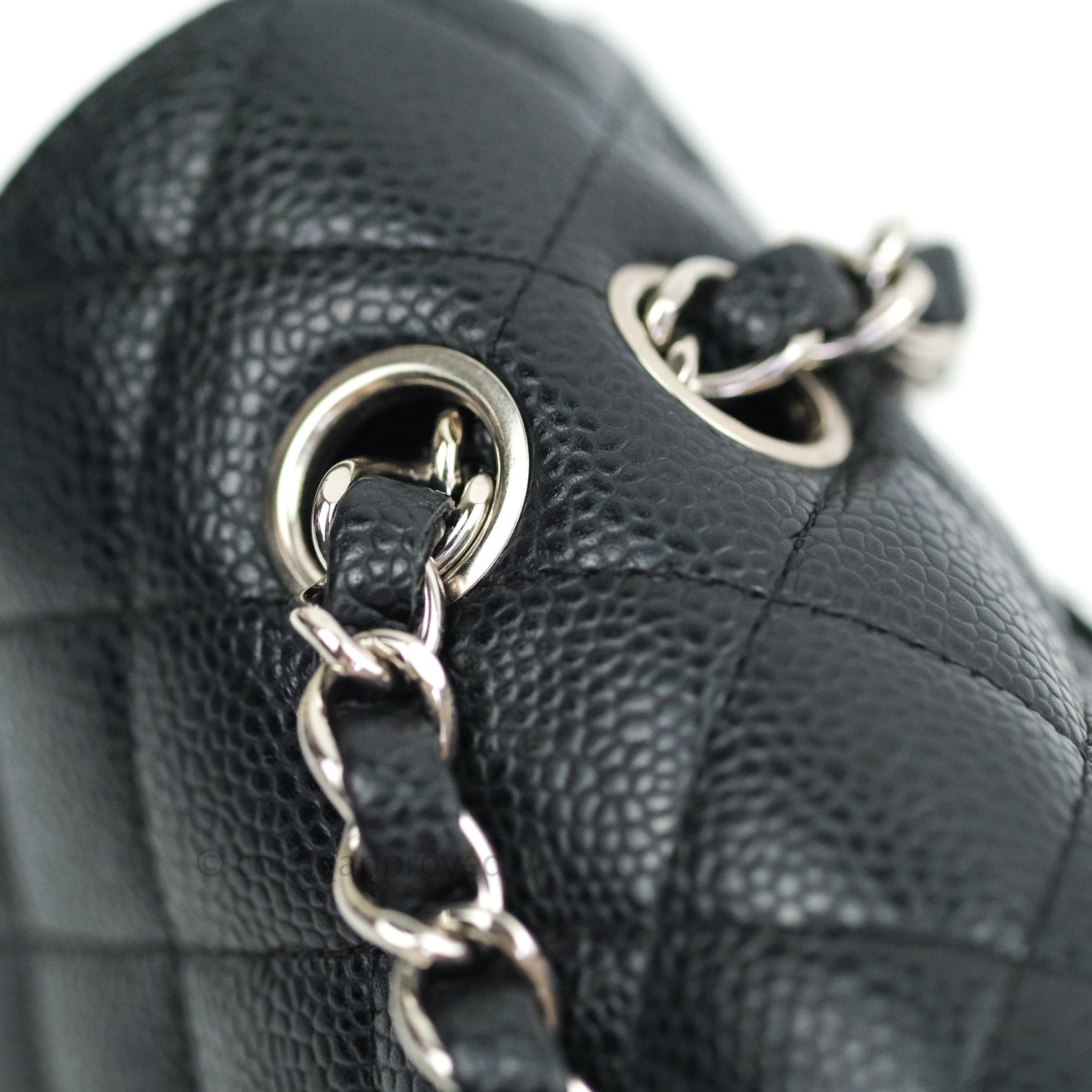 Chanel Classic M/L Medium Double Flap Bag Black Caviar Silver Hardware - Luxury Designer Handbag for Women, Perfect for Work, Evening Events & Special Occasions