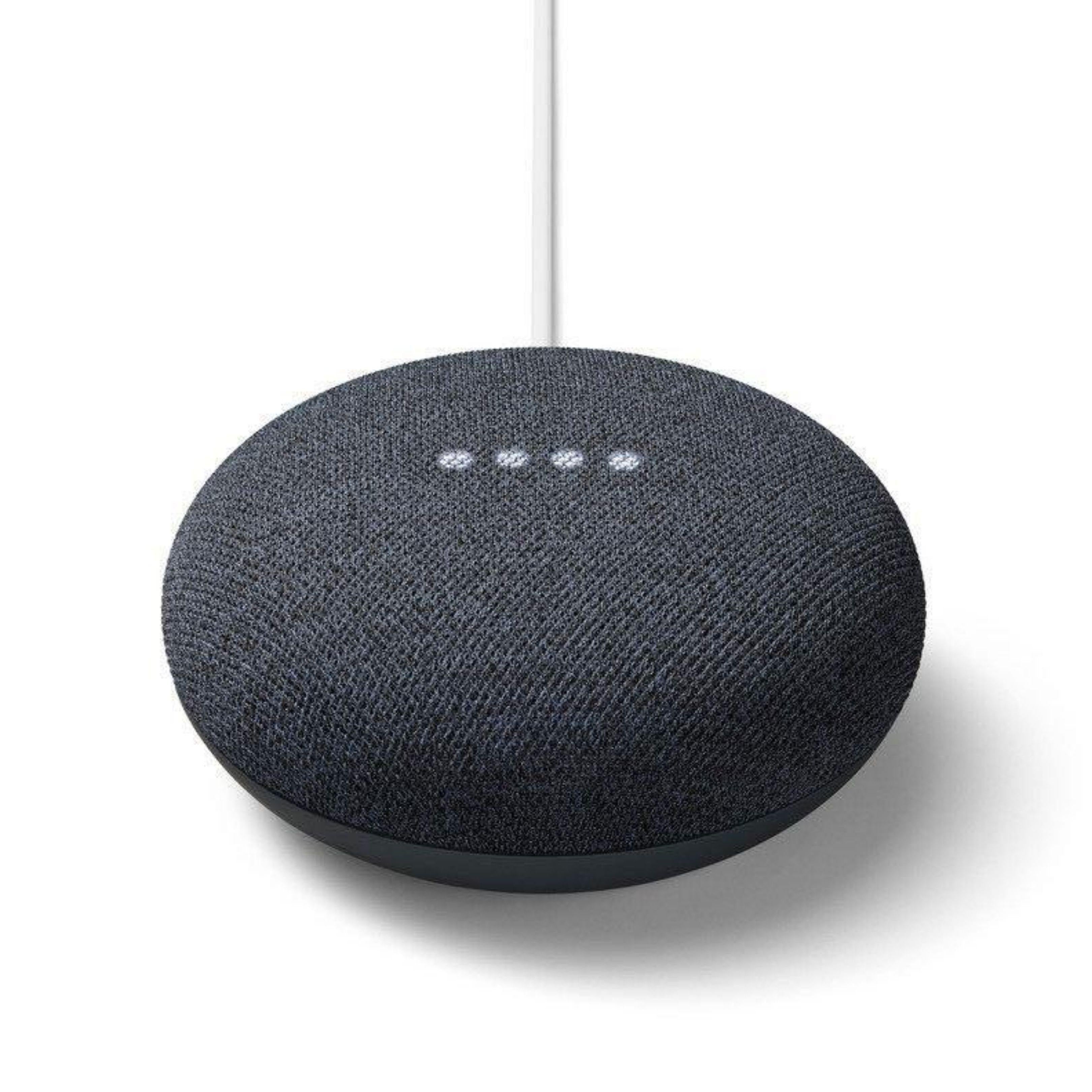 Google Home Mini Smart Speaker - Charcoal - Voice Assistant for Music, News & Smart Home Control - Perfect for Bedroom, Kitchen & Living Room