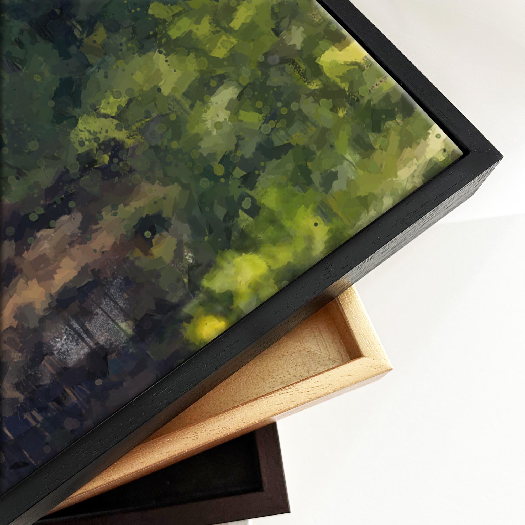 The Forest Framed Canvas Wall Art - Nature Landscape Painting for Living Room, Bedroom & Office Decor - Perfect Gift for Nature Lovers