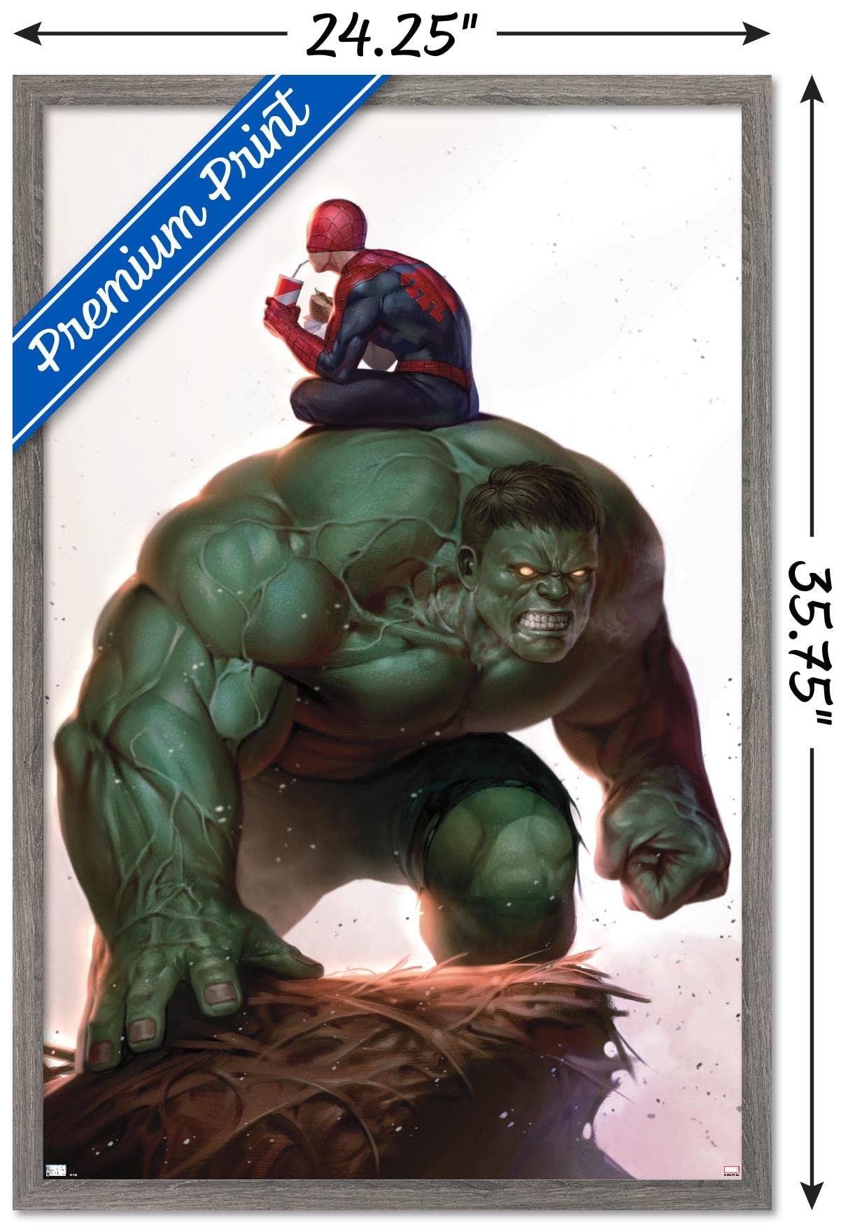 Trends International Marvel Comics Spider-Man - The Immortal Hulk #17 Framed Wall Poster 34