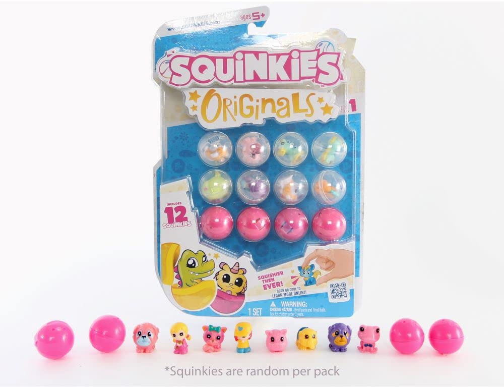 12 Pack Mini Squishy Toys - Friends & Animals Collection for Stress Relief