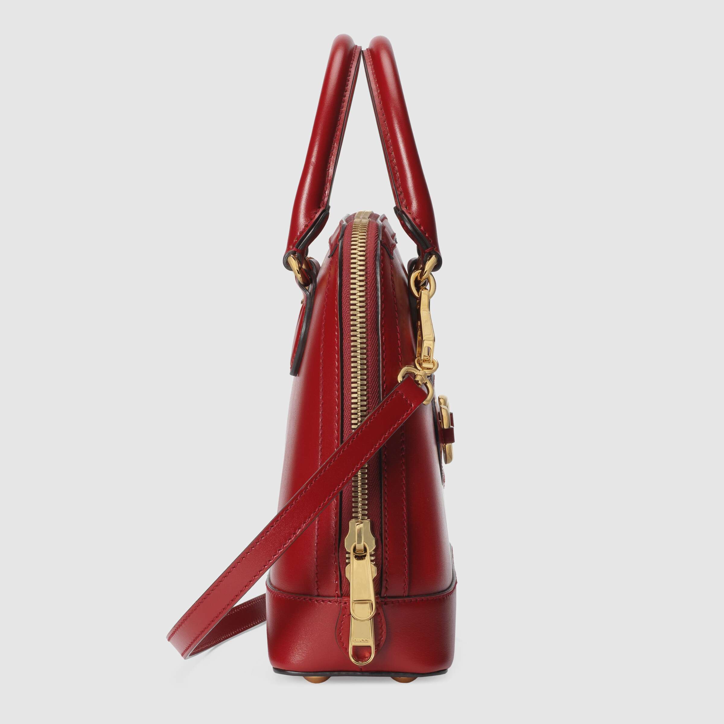 Gucci 1955 Horsebit Small Top Handle Bag in Red | Luxury Leather Crossbody Purse for Women | Perfect for Date Night, Office & Special Occasions