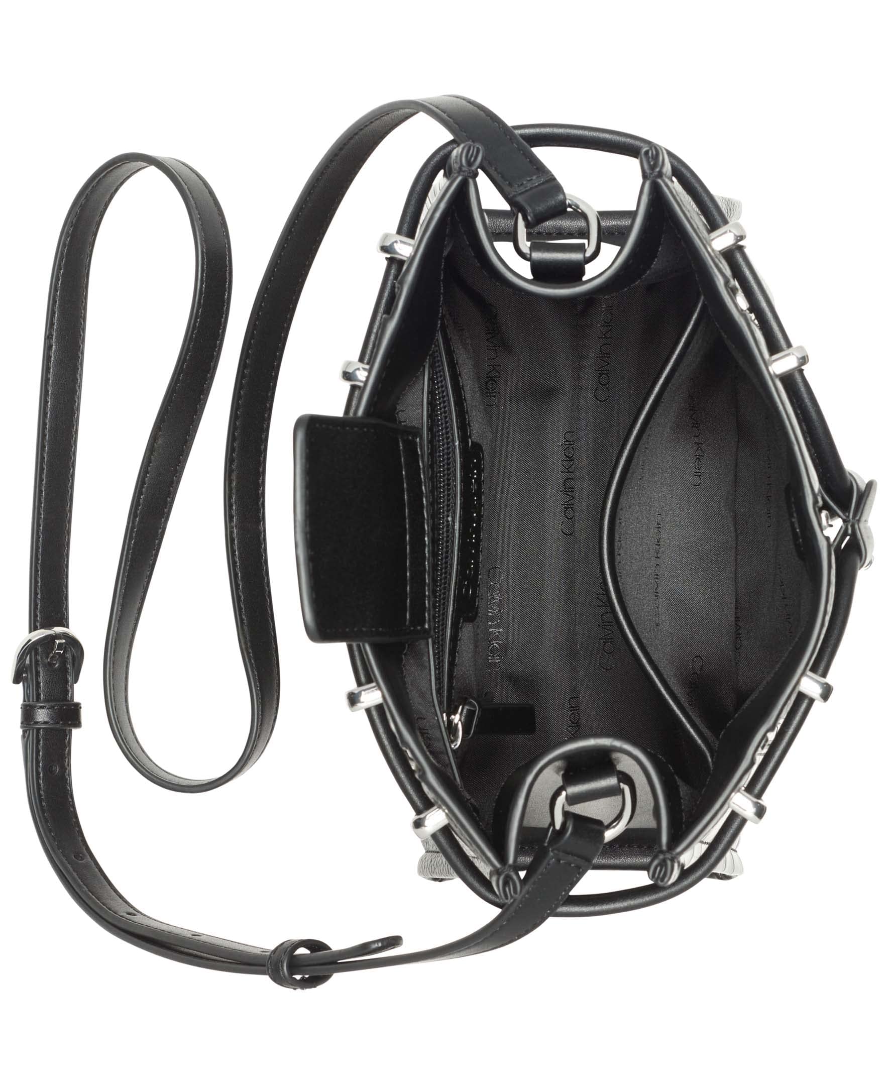 Calvin Klein Fatima Drawstring Bucket Crossbody Bag for Women - Stylish Shoulder Purse with Adjustable Strap, Perfect for Daily Use, Travel & Shopping