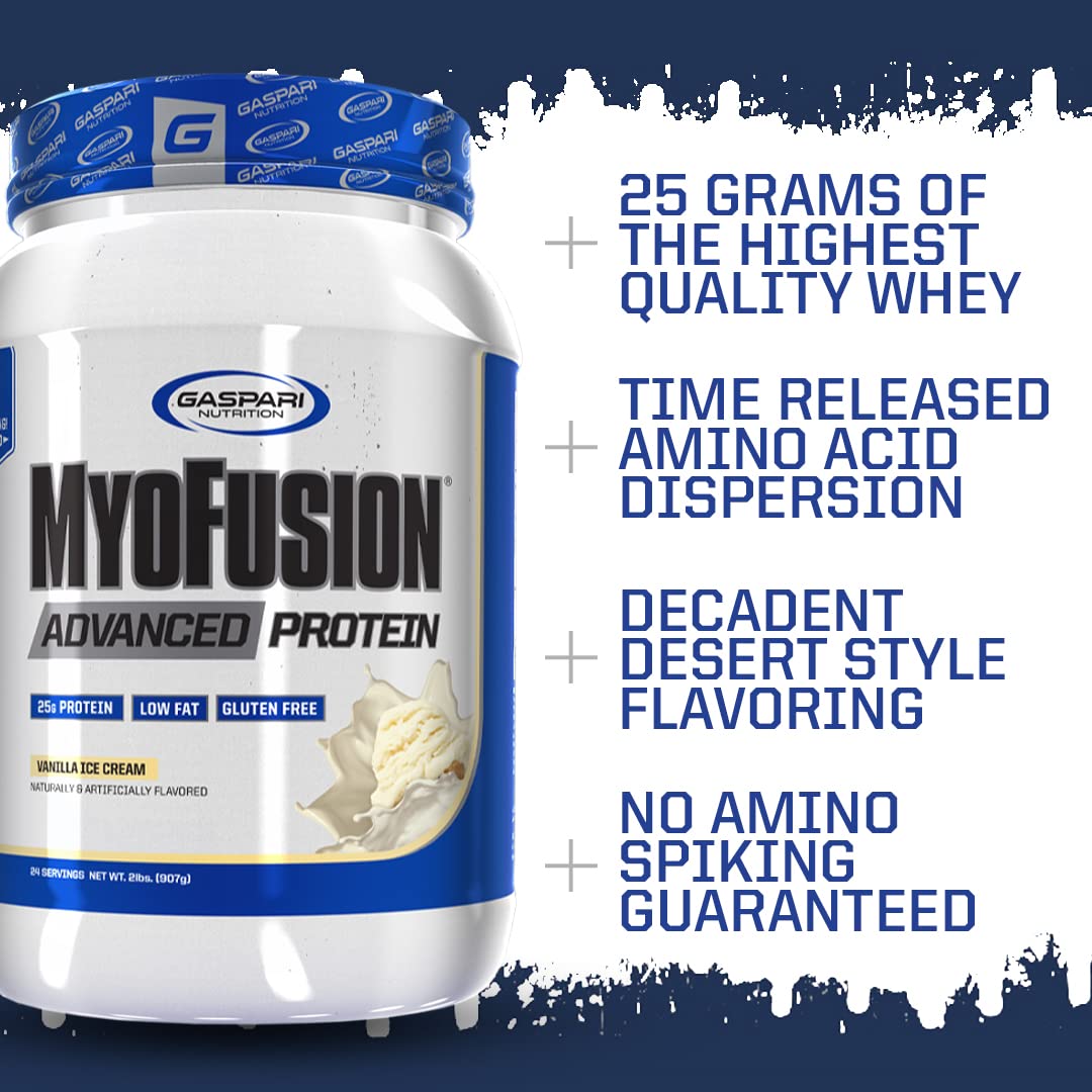 Gaspari Nutrition Myofusion Advanced Protein Powder - Milk Chocolate Flavor for Muscle Recovery & Post-Workout | Whey Protein Supplement for Athletes & Fitness Enthusiasts