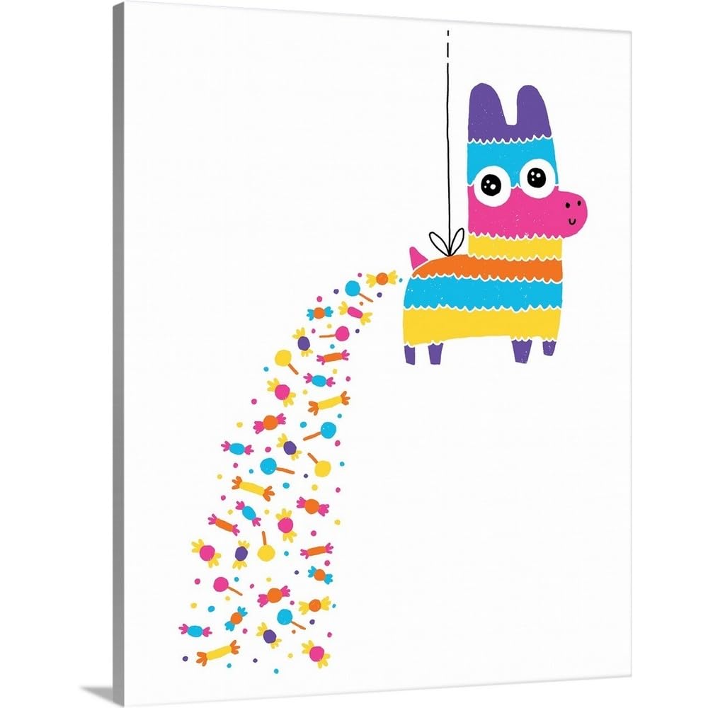 Michael Buxton Pinata Poop Canvas Wall Art Print - 24