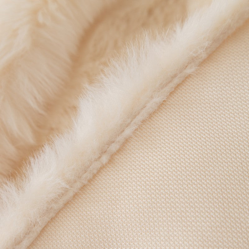 Luxury Aria Faux Rabbit Fur Sofa Cover Blanket - Soft & Warm Throw for Couch, Bed, Chair - Perfect for Winter Home Decor & Cozy Living Room