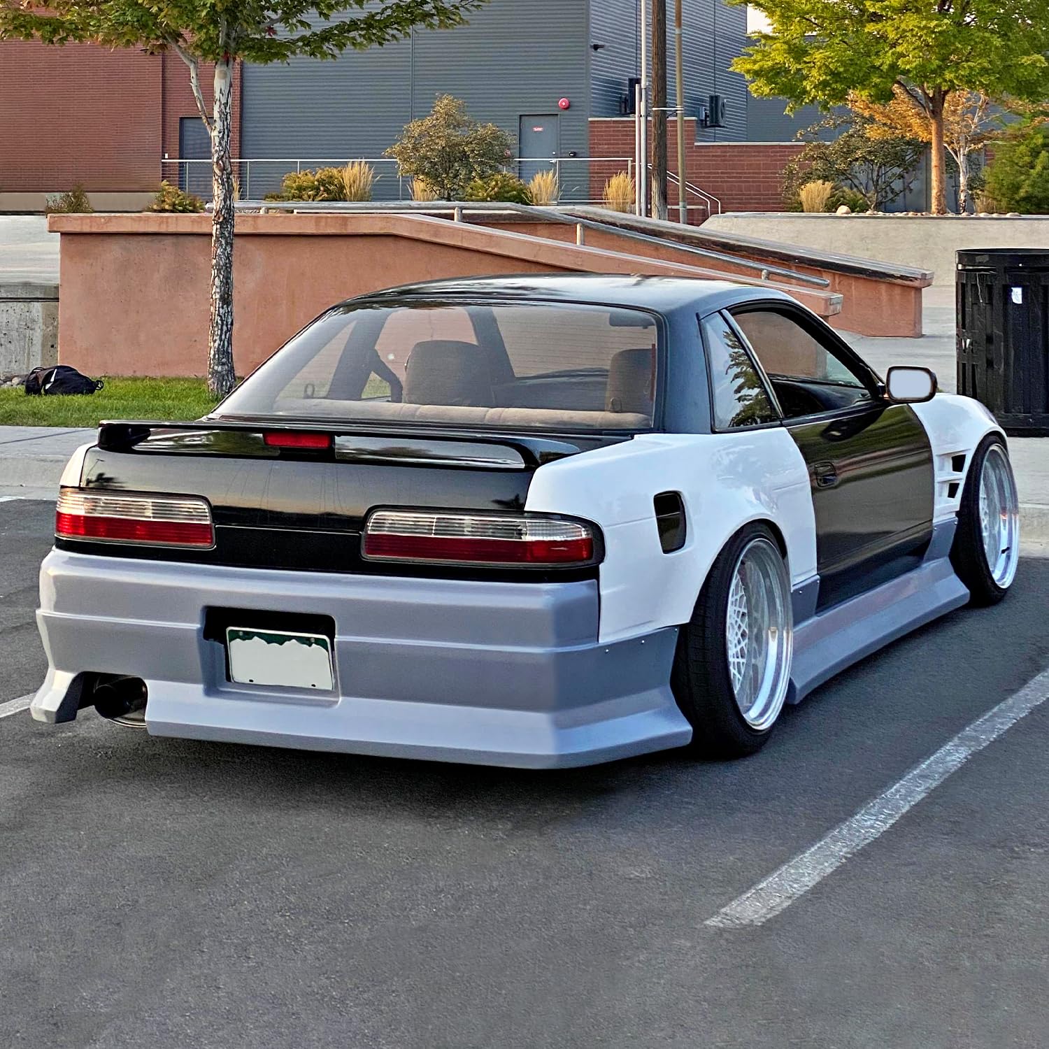 Spec-D Tuning Red Clear Lens Tail Lights for 1989-1994 Nissan 240SX S13 2DR Coupe - Left & Right Pair Assembly | High-Performance LED Lights for Enhanced Visibility & Style | Perfect for Night Driving, Car Shows & Custom Builds