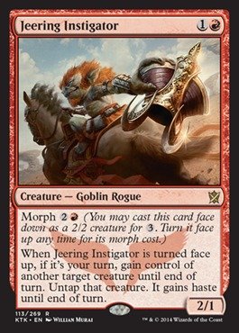 Magic The Gathering - Jeering Instigator (113/269) Foil Card - Khans of Tarkir MTG Booster Pack | Collectible Trading Card Game for Deck Building & Strategy Battles