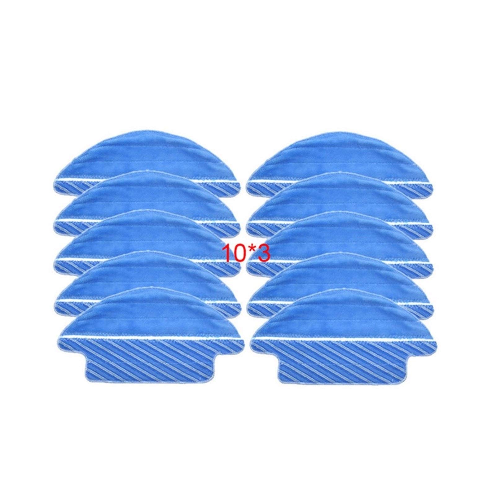 40pcs Replacement Mop Cloths for Cecotec Conga 3090 Robot Vacuum Cleaner - Compatible Mopping Pads, Cleaning Rags & Spare Parts Accessory Kit (30pcs) - Perfect for Hardwood Floors, Tile & Pet Hair Cleaning