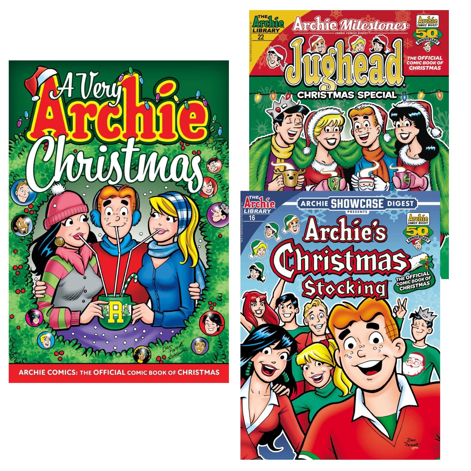 World of Archie Christmas 3-Pack Set - A Very Archie Christmas Holiday Comic Book Collection | Perfect Gift for Archie Fans, Christmas Stocking Stuffers & Comic Book Lovers