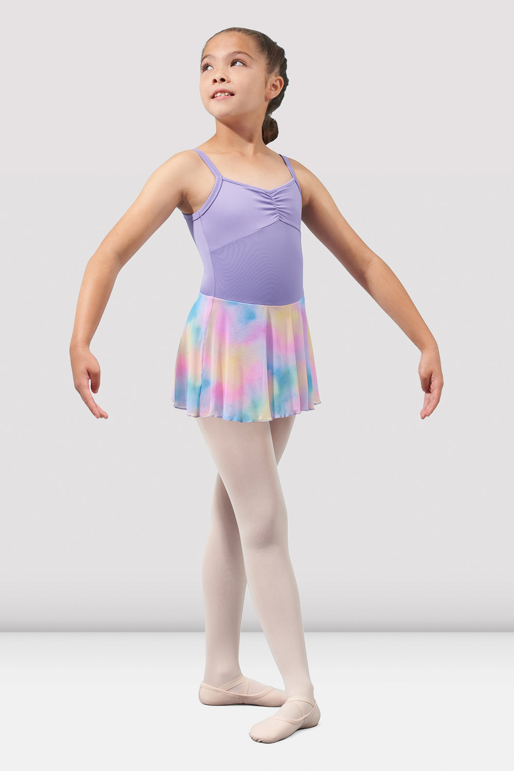 Mirella Watercolor Camisole Skirted Leotard for Girls - Ballet Dancewear, Gymnastics Leotard, Toddler Dance Costume - Perfect for Ballet Class, Recitals & Dance Performances
