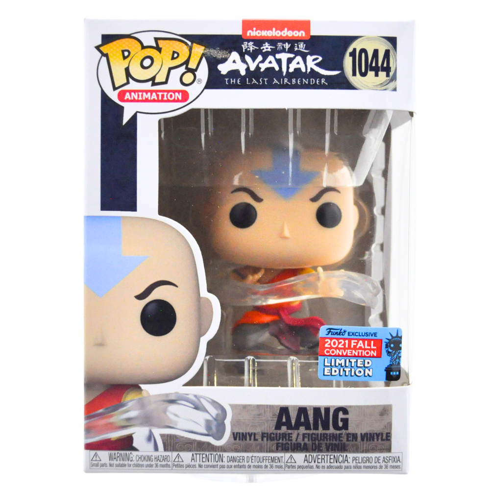 Funko Pop! Aang Avatar The Last Airbender Vinyl Figure #1044 - 2021 Fall Convention Exclusive Collectible for Fans & Display Decor