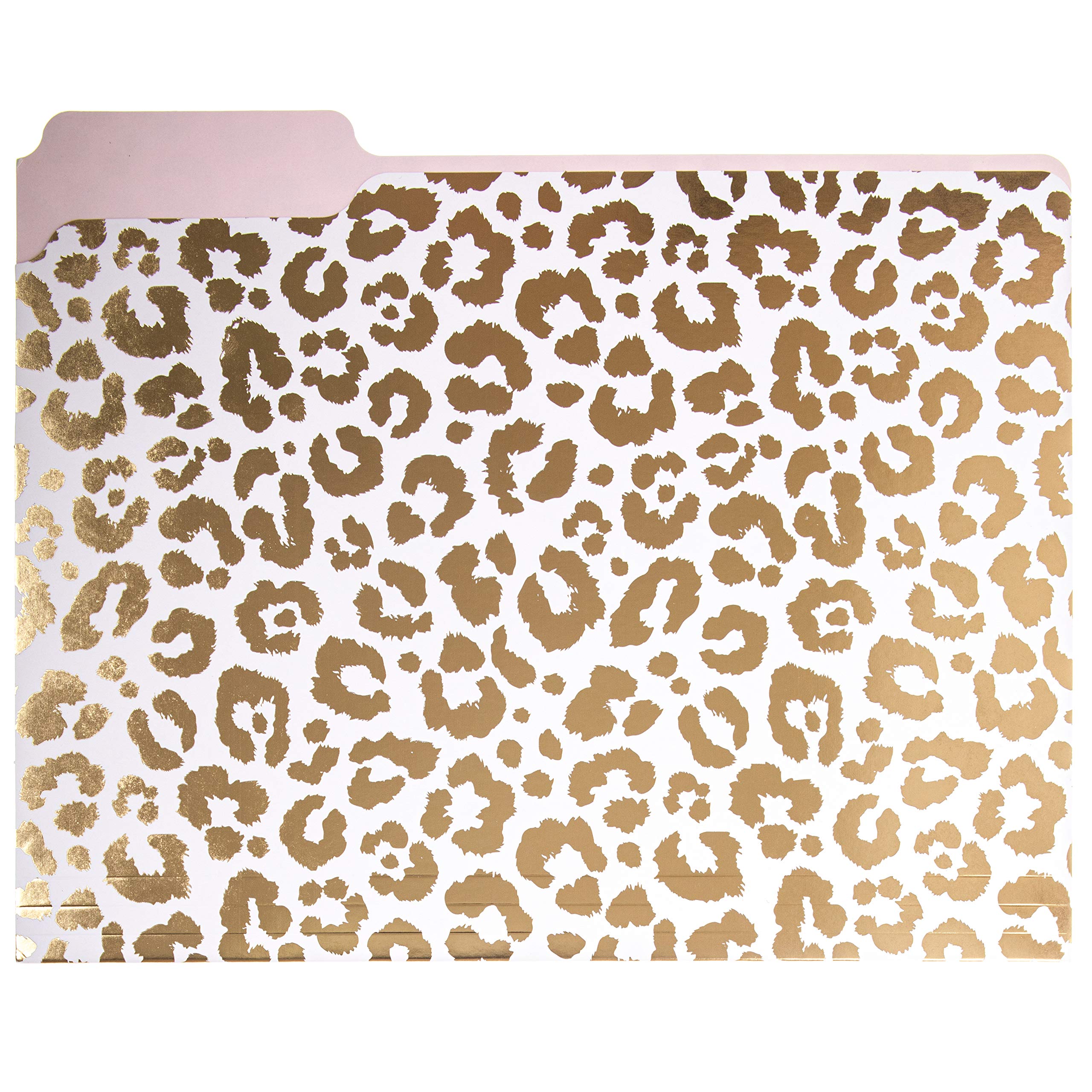 Premium Graphic Designer 'Very Important' File Folders - Set of 9 (3 Stylish Designs) | Letter Size Office Organizers | Decorative & Durable Coated Cardstock | Gold Foil Lettering & Leopard Print | 1/3-Cut Tabs - Perfect for Office Organization, Home Filing & Creative Workspaces