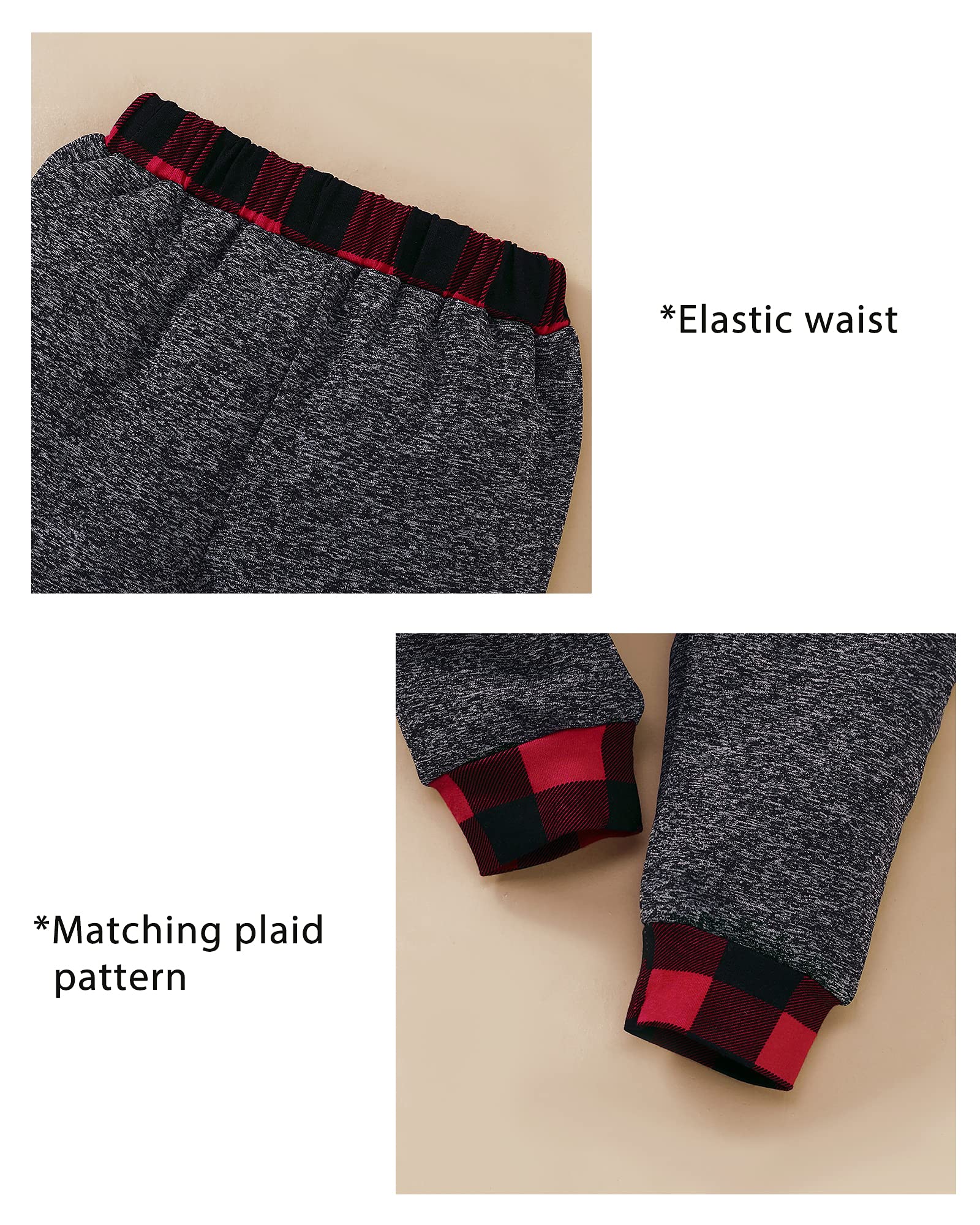 **Kucnzi Baby Toddler Boys Clothes - Fall Winter Outfits Long Sleeve Shirt & Sweatshirt with Long Pants Set - Warm & Cozy Kids Clothing for Boys - Perfect for Playdates, School & Outdoor Adventures**