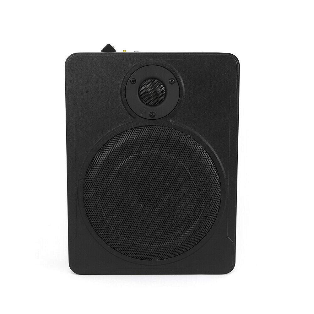 GUANG 8'' 600W Alloy Under-Seat Car Subwoofer System - Powered Stereo Bass Audio Amplifier with Slim Enclosure - Perfect for Truck, SUV & Car Audio Upgrades