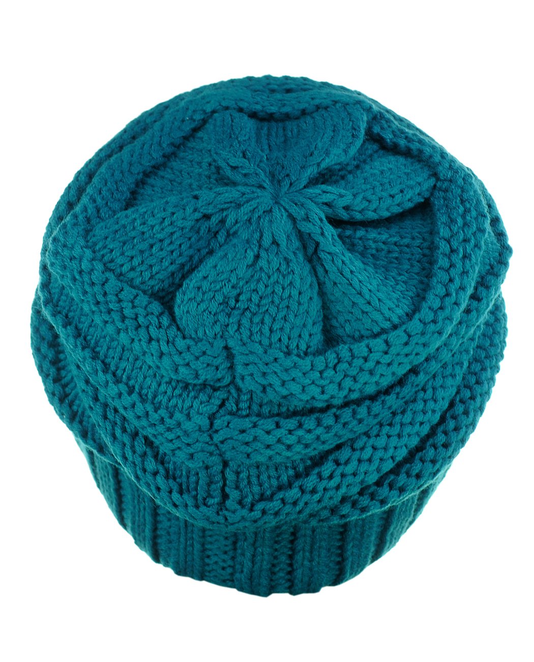 NYFASHION101 Slouchy Wrinkled Beanie Cap - Soft Knit Skull Hat for Men & Women - Perfect for Winter, Outdoor Activities & Casual Streetwear Fashion