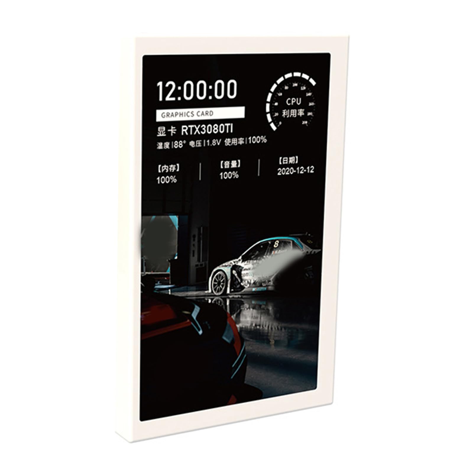 5 Inch IPS USB C Mini LCD Screen - 800x480 Resolution, Temperature Monitor for CPU & GPU, PC Fan Control, Multifunctional Computer Accessory - Perfect for Gaming Rigs, Workstations & DIY PC Builds