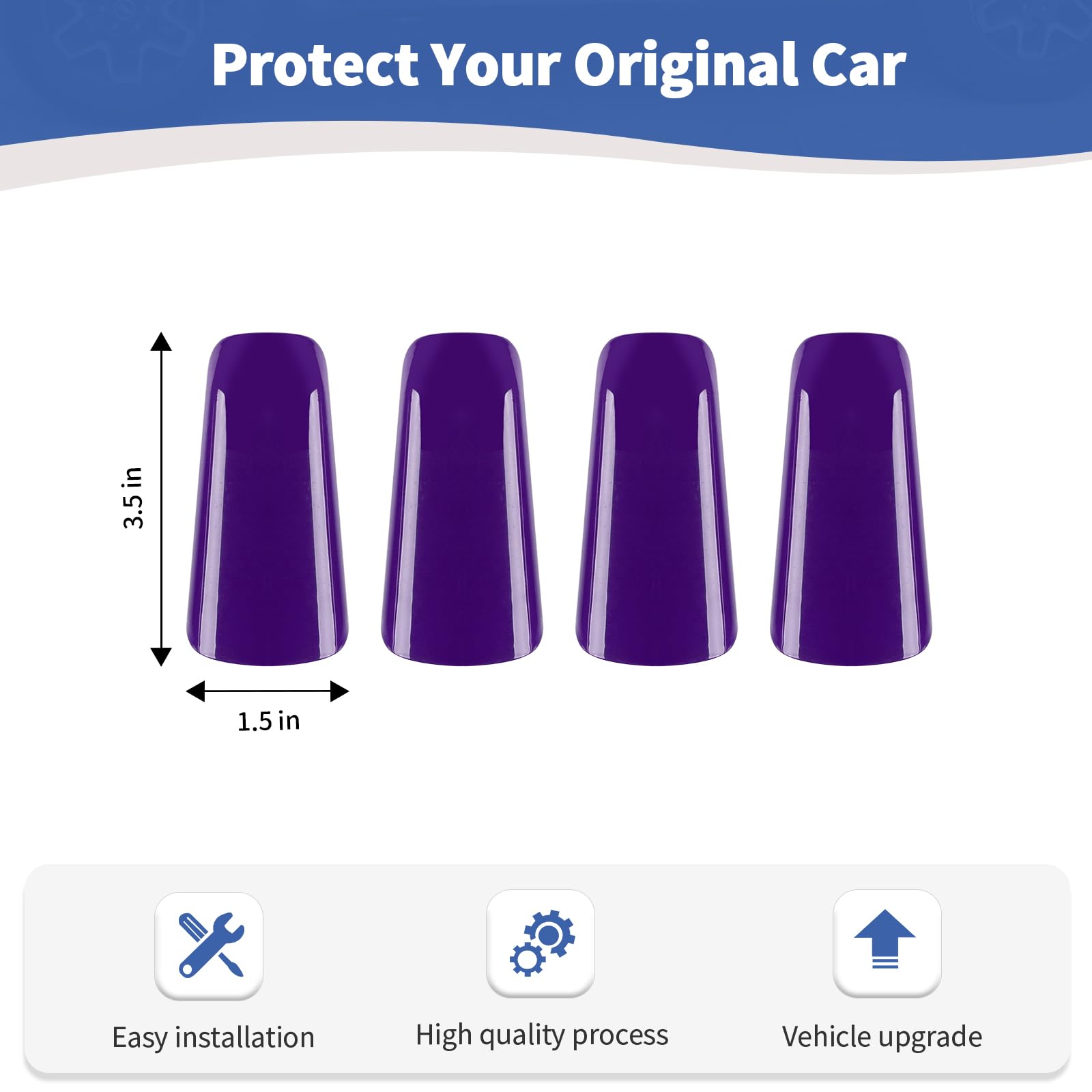 RT-TCZ Jeep JL A Pillar Grab Handles Cover Trim - Purple Interior Accessories for Jeep Wrangler JL/JLU & Gladiator JT (2018-2023 Models) - Perfect for Off-Roading & Interior Customization