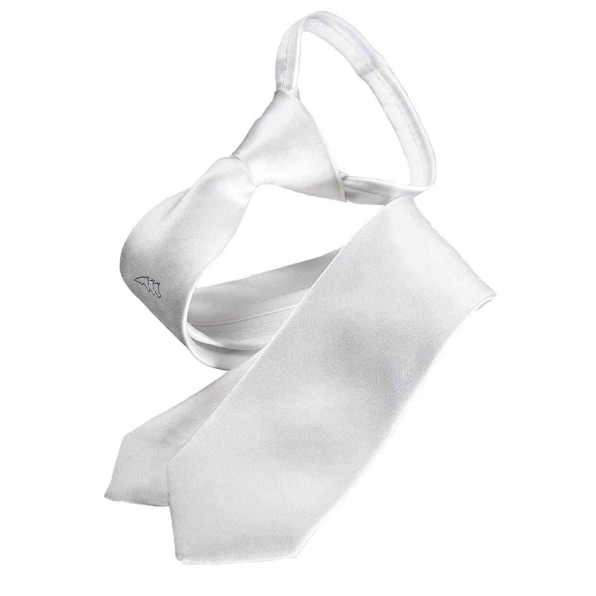 Equiline Men's Quick Tie Satin Necktie with Easy Snap Closure - Perfect for Business, Weddings & Formal Events