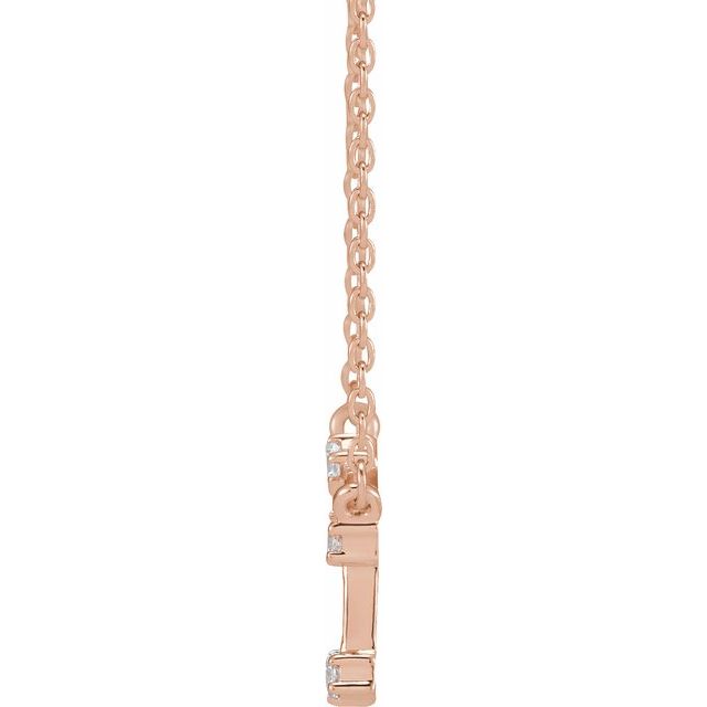 14K Gold 0.08 CTW Diamond Aries Zodiac Necklace - 16