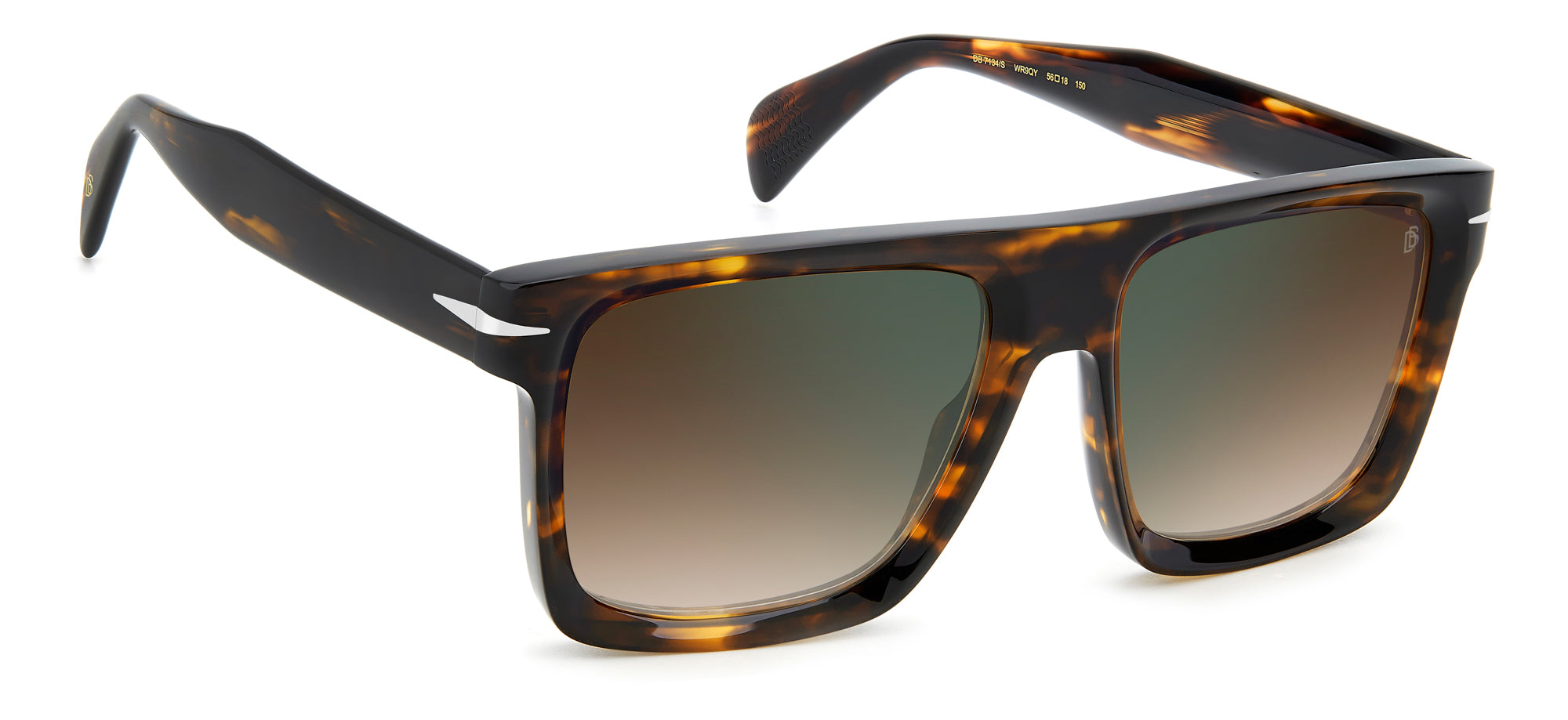 David Beckham DB7134/S Sunglasses - Polarized Aviator Style for Men - Perfect for Driving, Outdoor Sports & Fashion Accessories