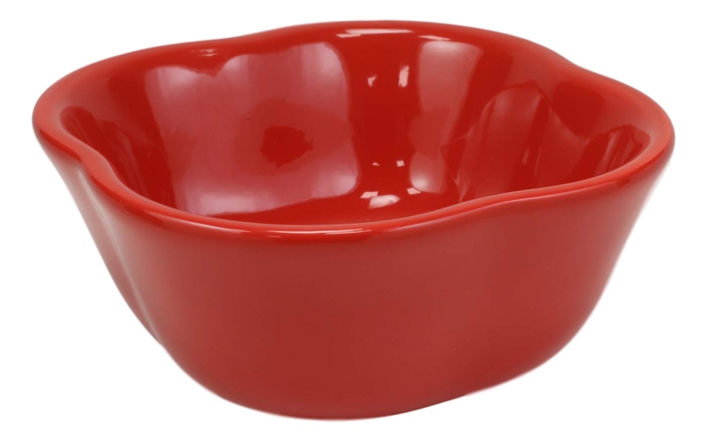 Ebros 12oz Ceramic Red Pepper Bowl - Soup, Salad, Rice Serving Dish for Kitchen & Dining