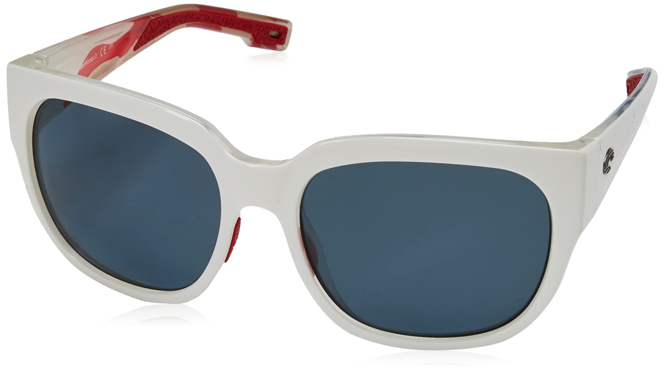 Costa Del Mar Women's Water Woman II Polarized Square Sunglasses - Shiny USA White/Grey Polarized-580P, 58mm - Perfect for Boating, Fishing & Outdoor Activities