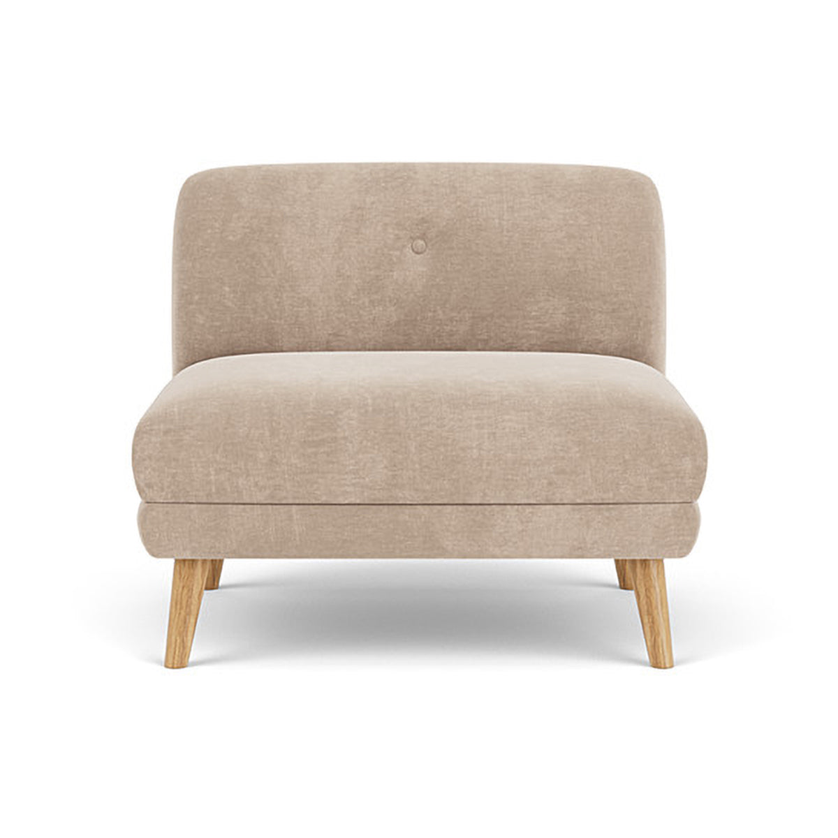 Alfred Fabric Modular Sectional Sofa (Armless) - Modern Living Room Furniture for Small Spaces & Apartments