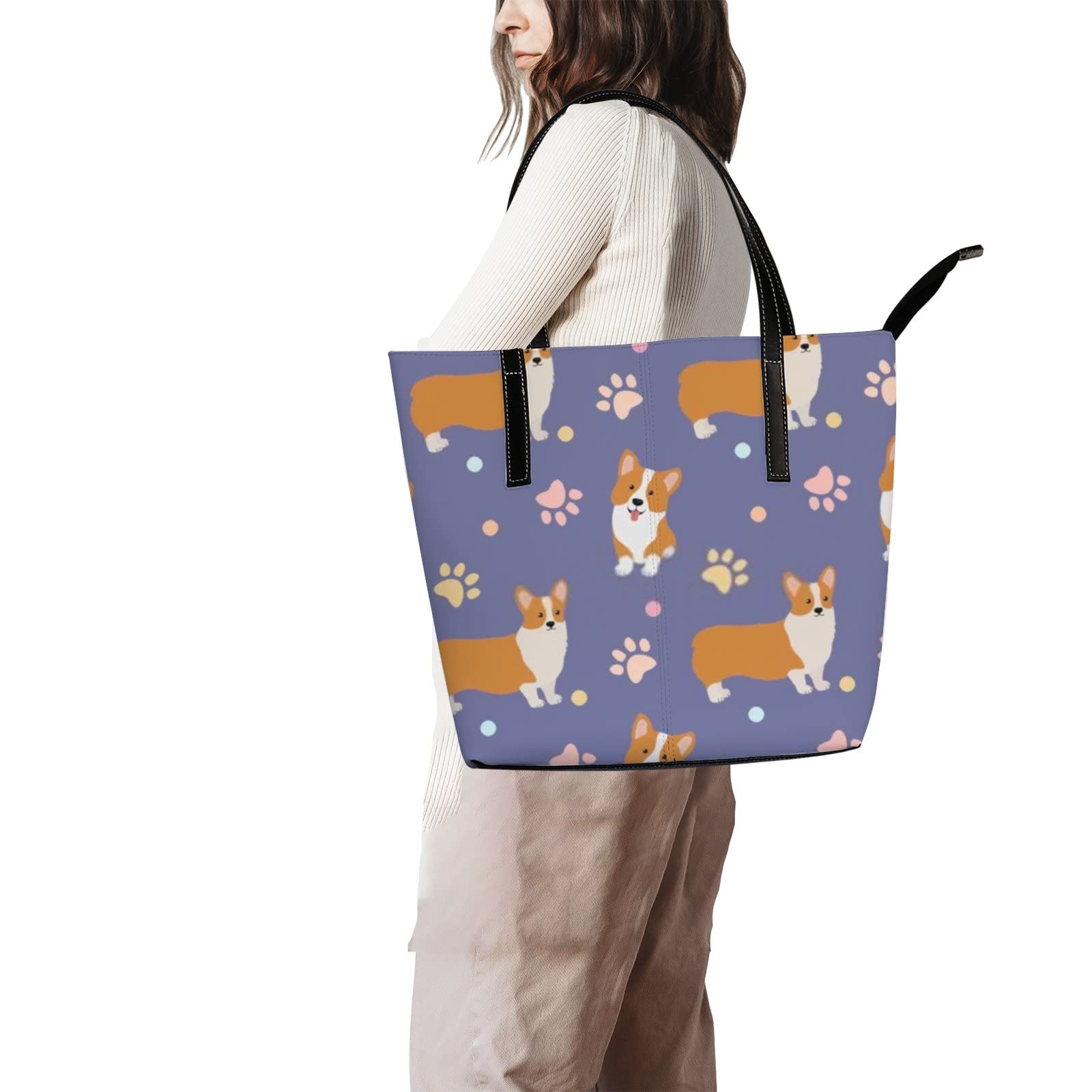 Premium Leather Tote Bag for Women - Stylish Crossbody Work Handbag - Perfect for Office, Travel & Everyday Use